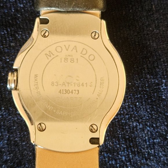 Exquisite, RARE Movado Allia, mirror face with .45 carat diamonds main image 4